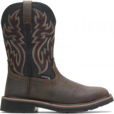 Wolverine Mens Rancher Waterproof Black-Brown W10768