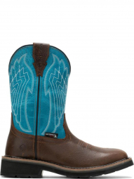 Wolverine Womens Rancher Eagle Waterproof Turquoise Western Boot W231111