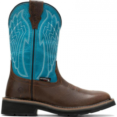 Wolverine Womens Rancher Eagle Waterproof Turquoise Western Boot W231111